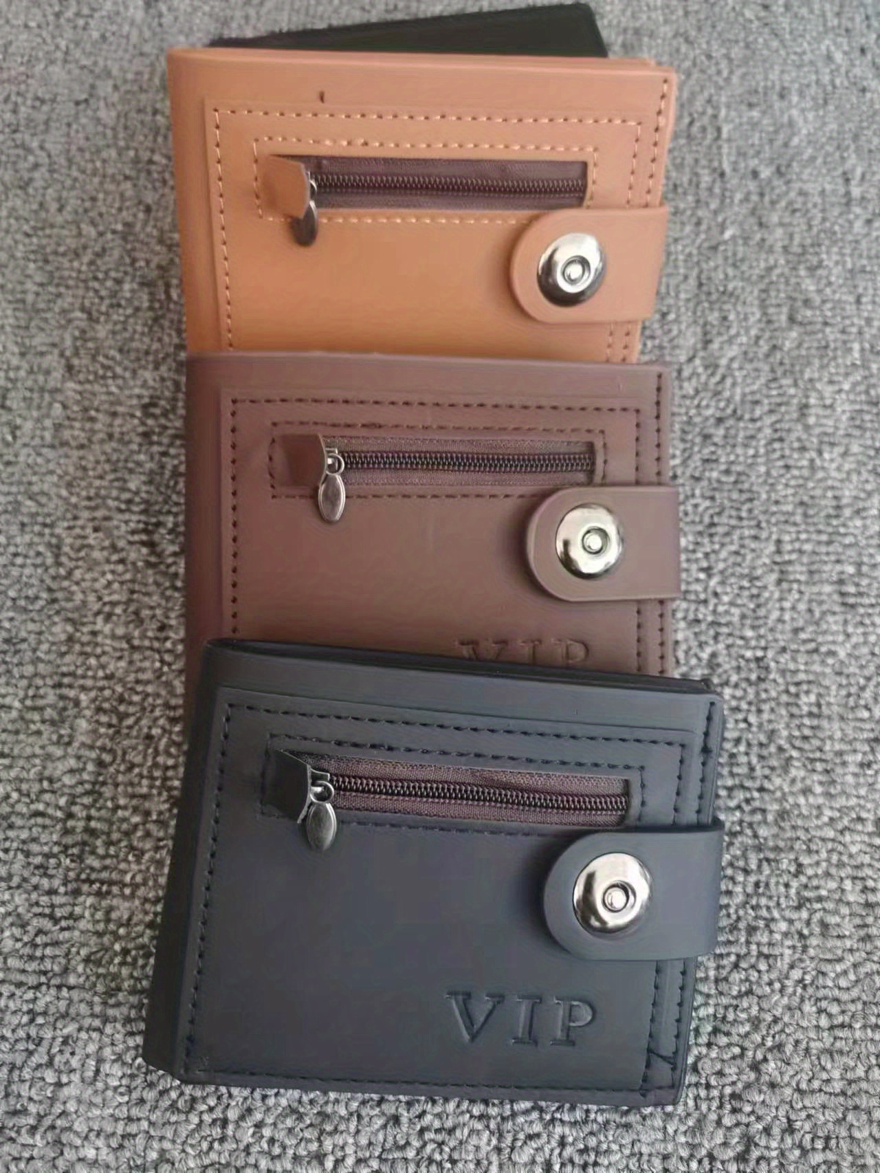 Cartera Para Hombre Cartera Corta Multifuncional Moda Casual Paquete De  Tarjeta De Un Solo Botón Cartera Vip Monedero De Pu, 90 Días De Protección  Al Comprador