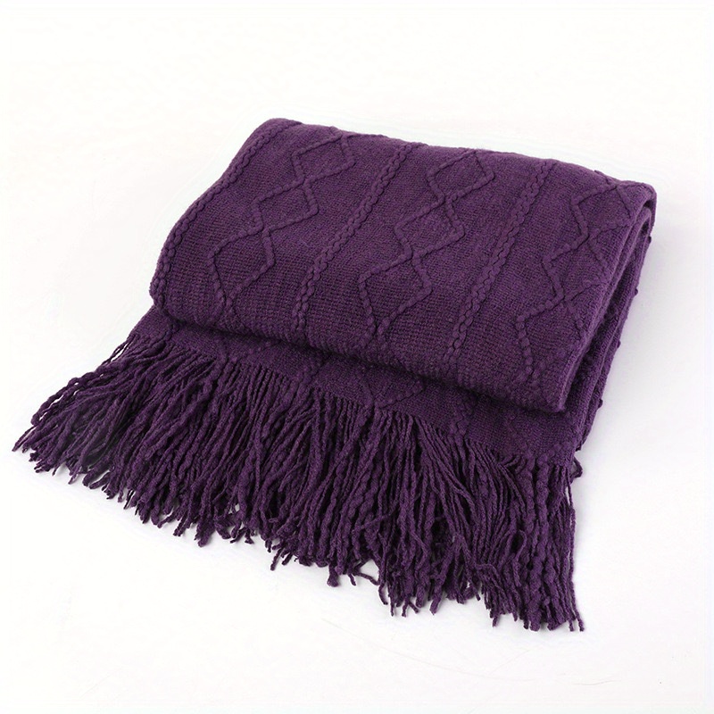 Plum colored throw discount blanket