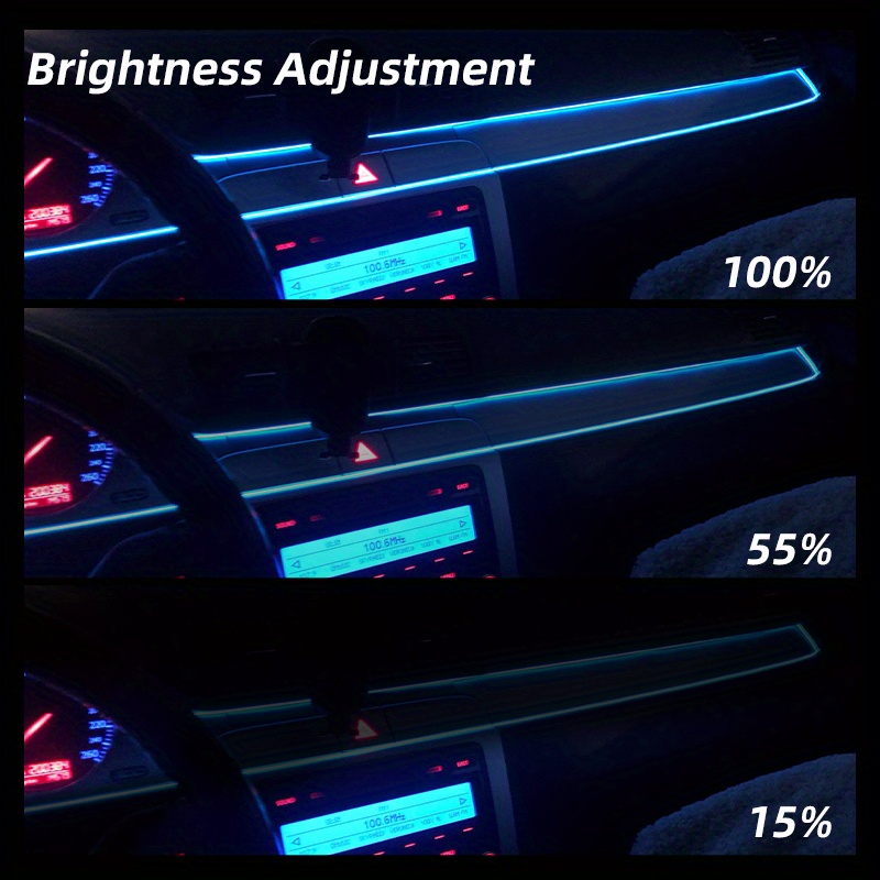 1 Rgb Led Ambient Car Interior Ambient Light Fibre Optic - Temu United  Kingdom