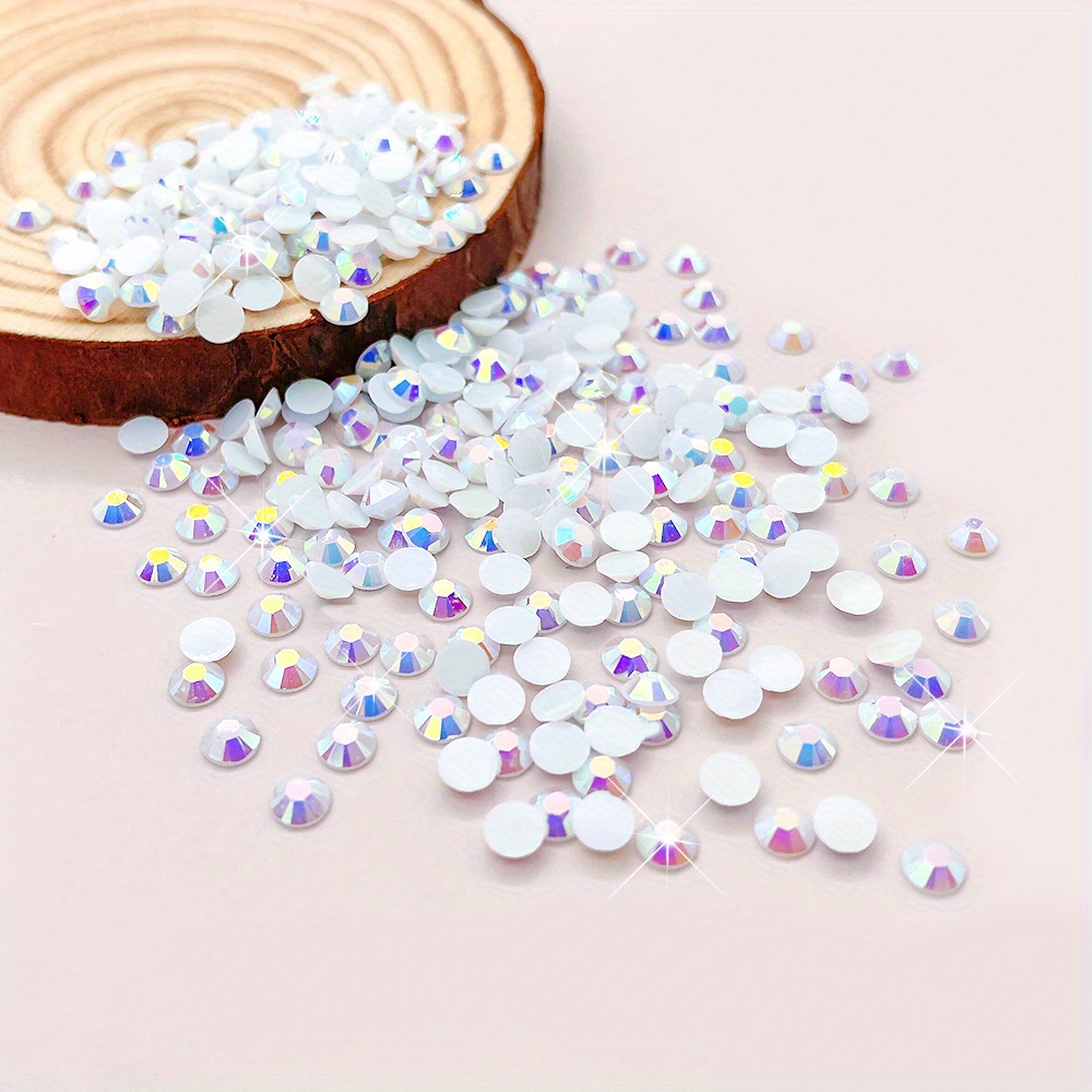 Clear Ab Glass Flat Bottom Rhinestones, Mixed Sizes Rhinestones For Diy Crafts, Mugs, Clothes, Makeup, Nail Art Decoration