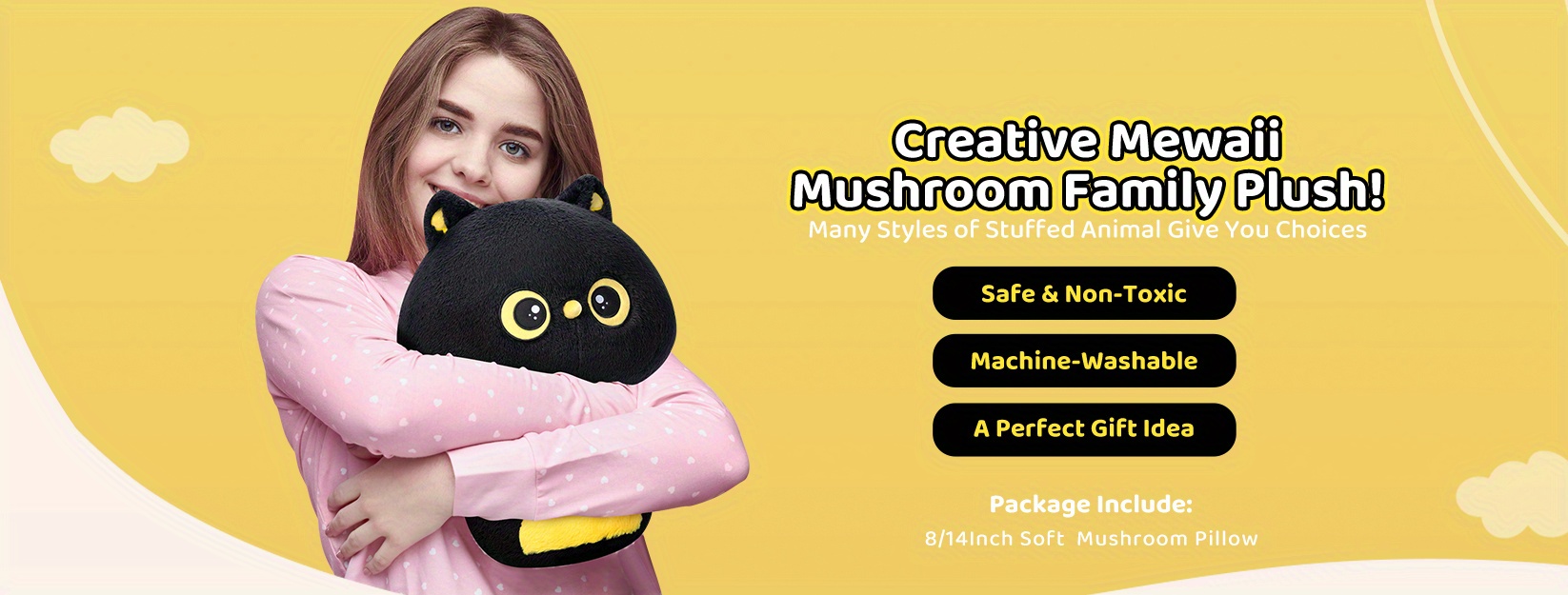 Mewaii® Mushroom Plush Toy Pillow Soft Stuffed - Temu Oman