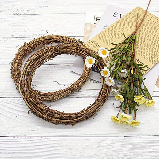 Grapevine Wreath Natural Vine Wreath Diy Wreath Hoop Wreath - Temu