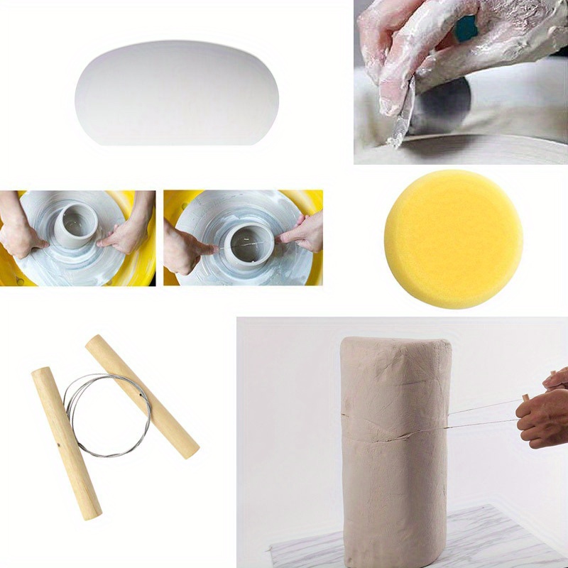 3 Piece Pottery Tool Set Mud Cutter Pottery Clay Trimming Scraper