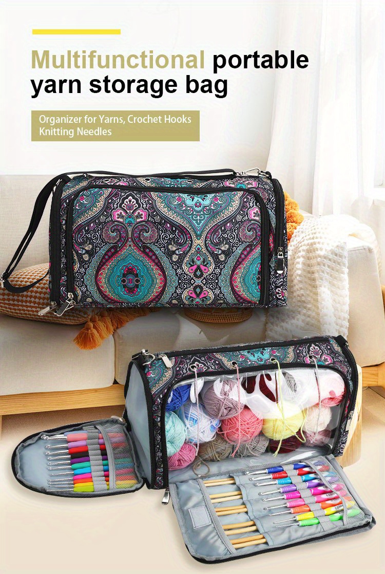 Portable Knitting Yarn Organizer Knitting Bag Organizer Yarn