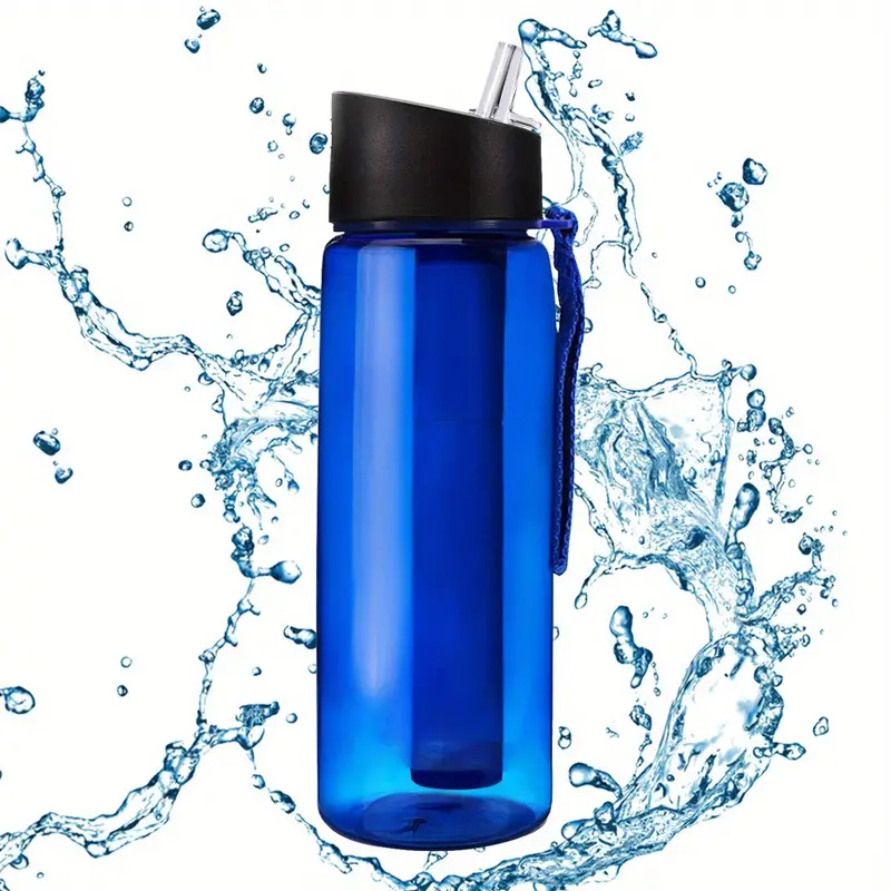 1pc 0 01 m ultra filtration water bottle water purifier portable water filter bottle with 4 stage filtration for survival camping hiking backpacking drinking emergency details 0