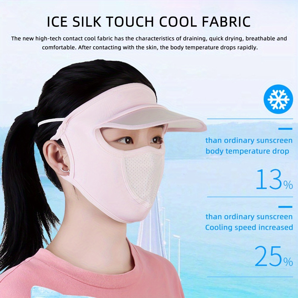 Stay Protected In Style: Sunscreen Full Face Mask Uv - Temu Canada