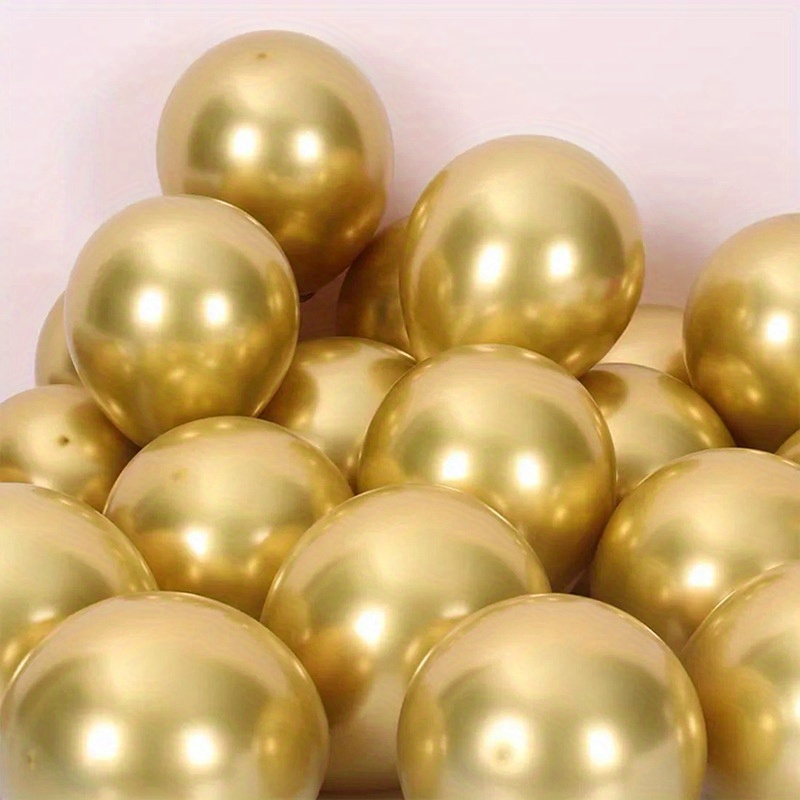 50 Pezzi Palloncini Dorati Cromati Decorazioni Capodanno - Temu Italy