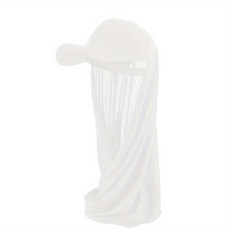 Women Adjustable Baseball Cap With Long Bubble Chiffon Head Wrap Hat And Shawl