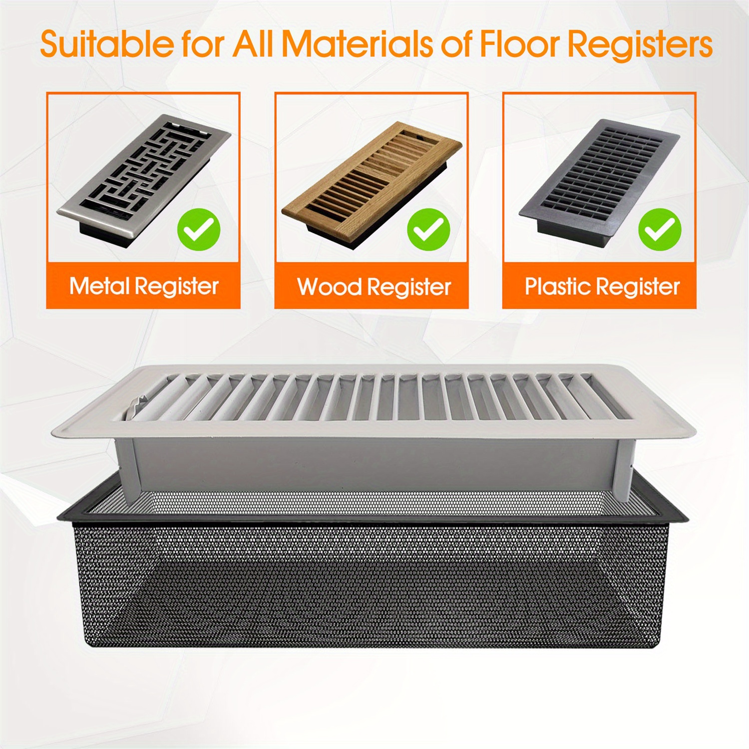 Floor Register Vent Cover Filter Net Air Vent Screen Mesh Temu