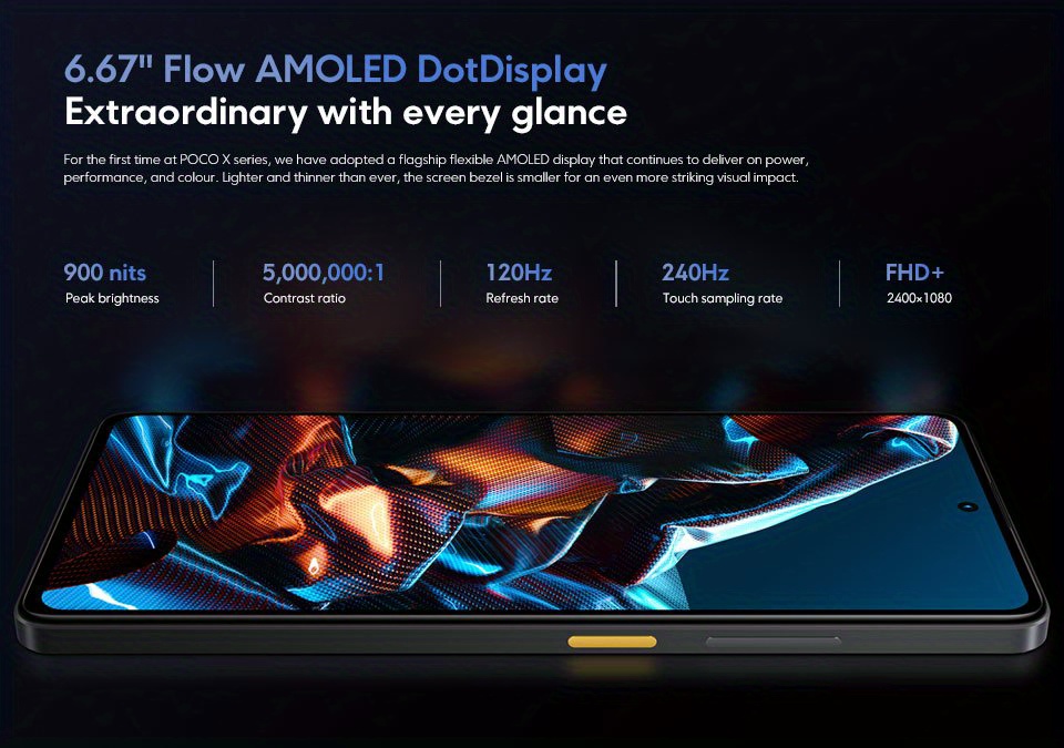 xiaomi poco x5 pro 5g global version smartphone 128gb 256gb snapdragon 778g lpddr4x ufs2 2 120hz flow amoled dot display 108mp 67w nfc side fingerprint sensor ai face unlock miui 14 for poco global version with eu charger details 13