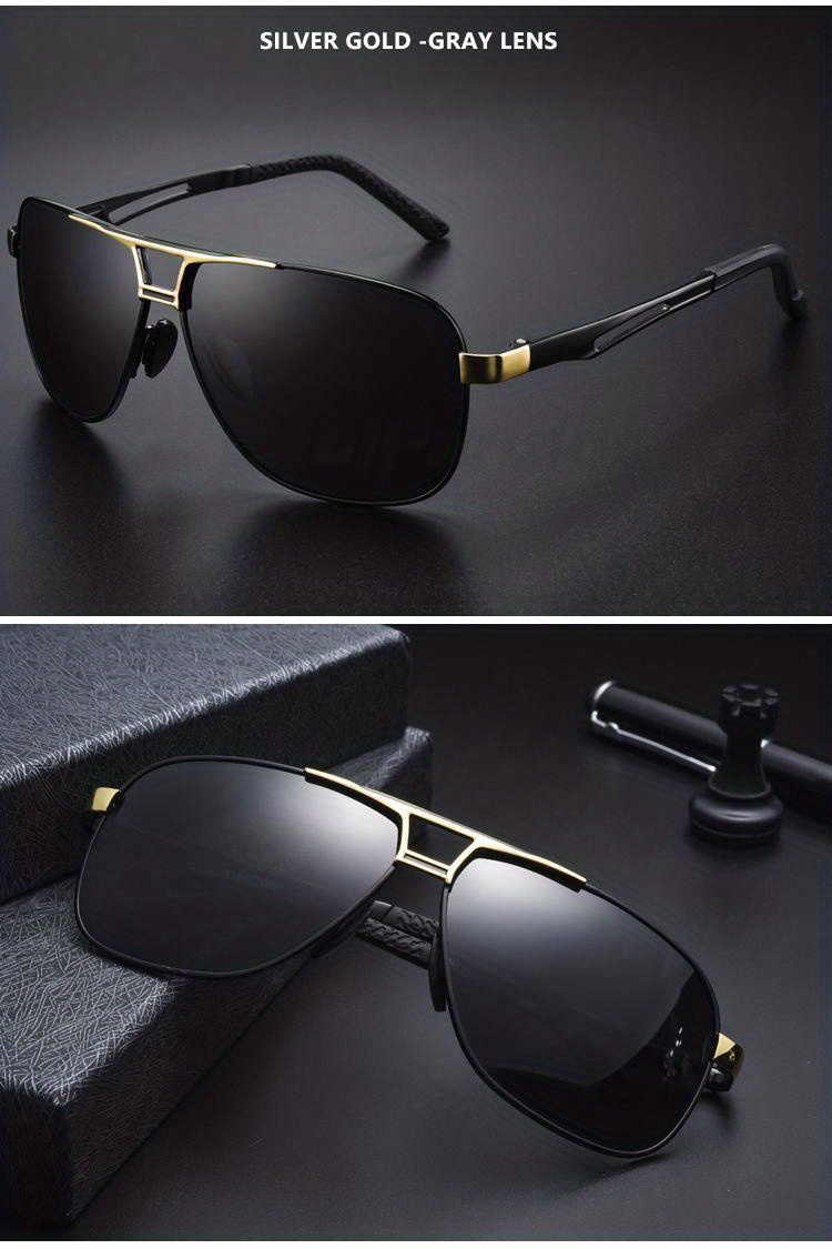 Men's Aluminum Magnesium Polarized Photochromic Sunglasses - Temu