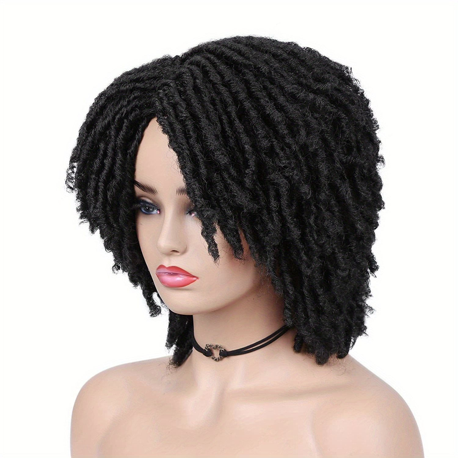 African Hairstyle Dreadlock Synthetic Braiding Short Curly - Temu