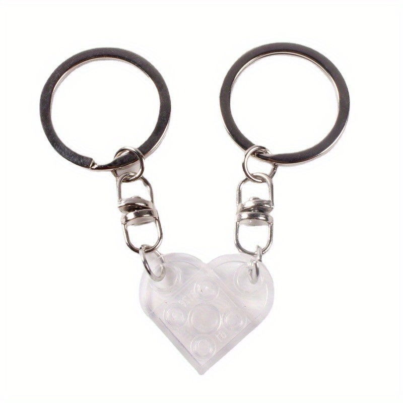 2pcs Carino Cuore Amore Portachiavi Coppie Amicizia Donne Uomini Ragazza  Ragazzo Elementi Chiave Anello Compleanno Gioielli Regalo, Acquista Temu E  Inizia A Risparmiare