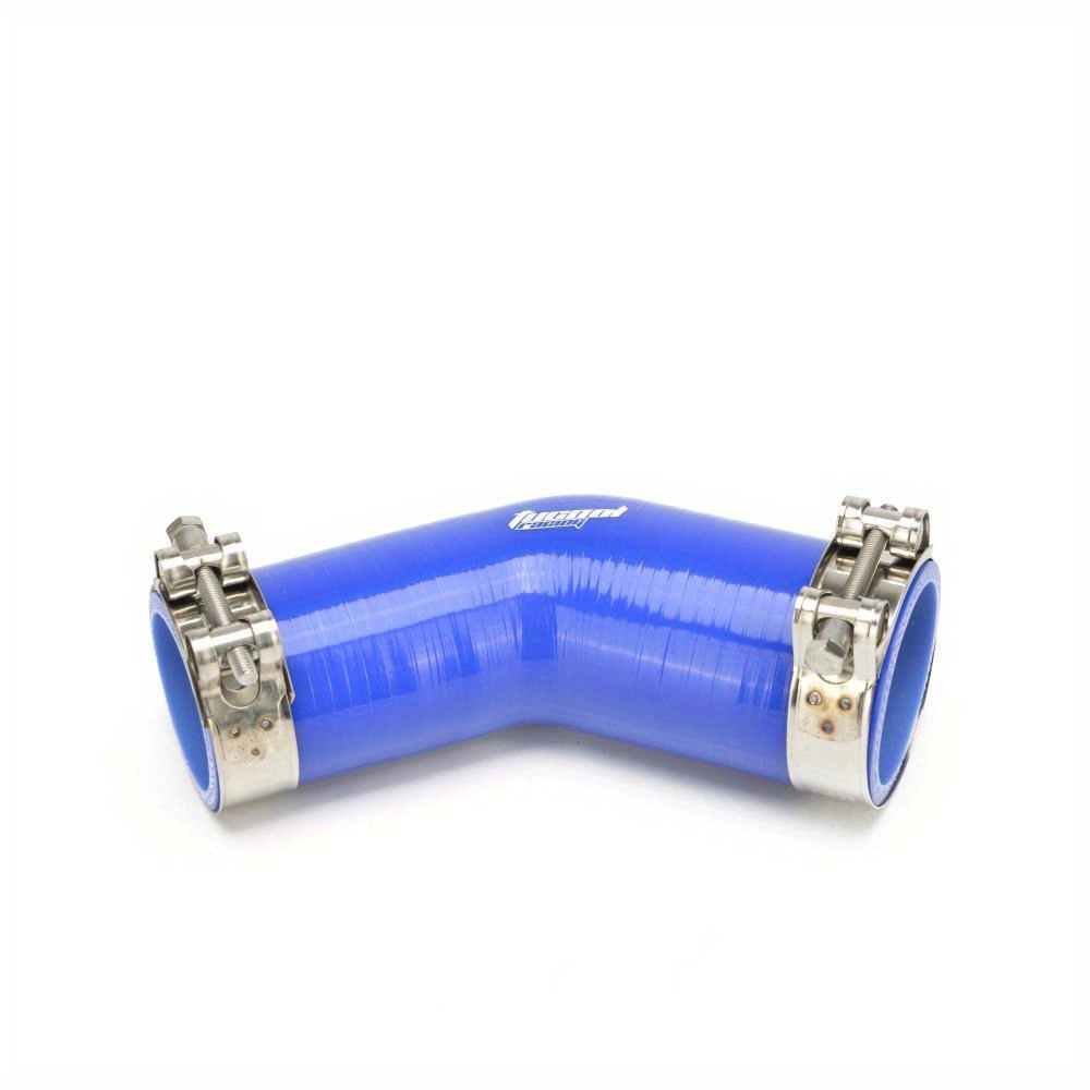 4 inches 45 Degree Elbow Turbo/Intercooler/Intake Piping Coupler Silicone  Hose (Blue)