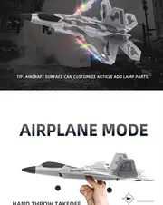 super large f22 remote control fighter four channel toy fixed wing glider aircraft model toy drone details 8