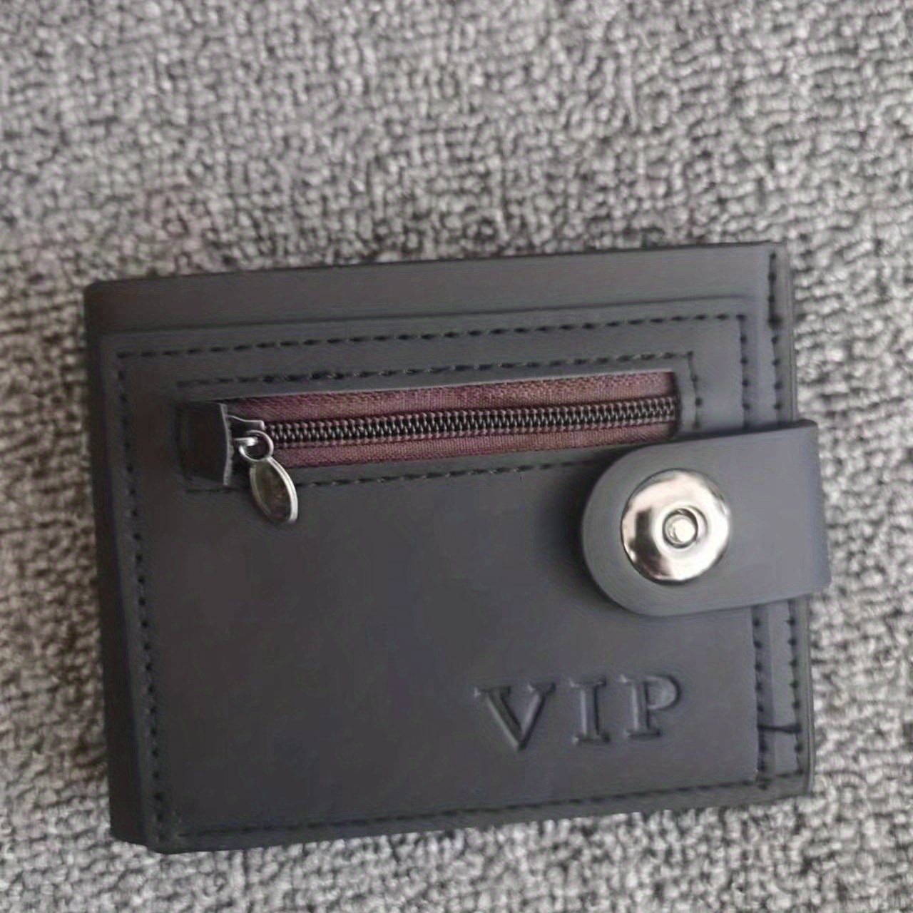 Mens Wallet Short Multi Functional Wallet Fashion Casual Single Button Card  Package Vip Wallet Pu Coin Purse, 90 Days Buyer Protection