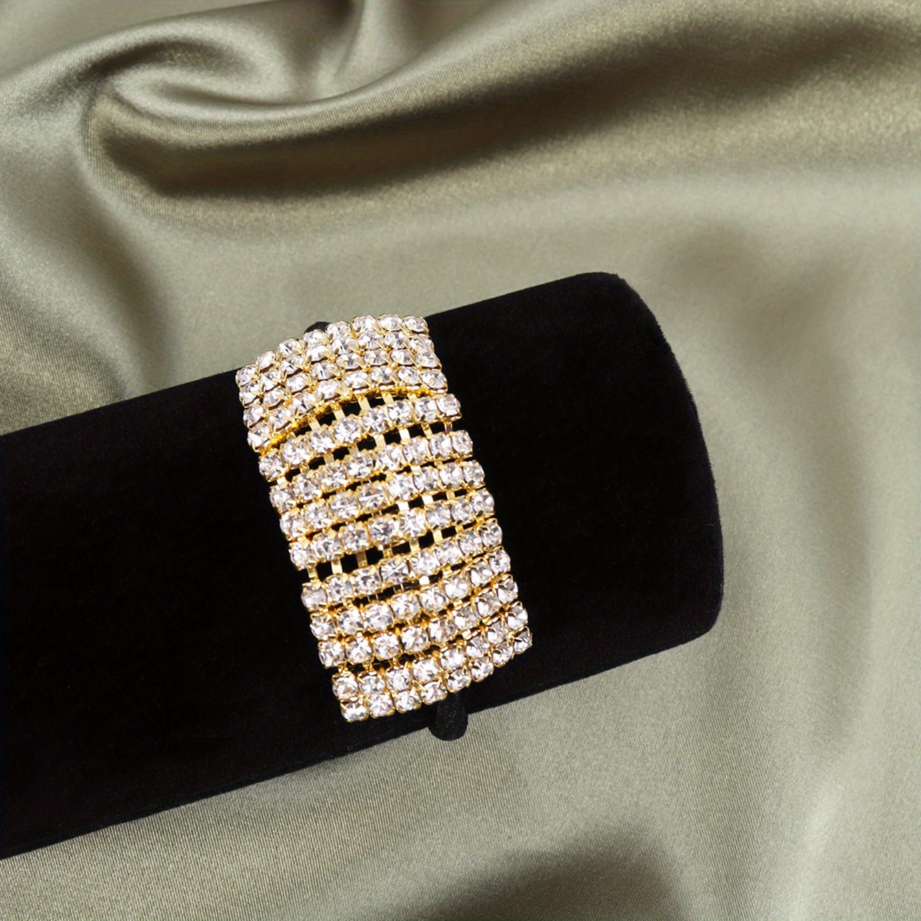 Gorgeous Gold-Plated Big Drill Hair Rope with Diamonds - Perfect for  All-Match Ponytail & Meatball Head Hair Accessories!