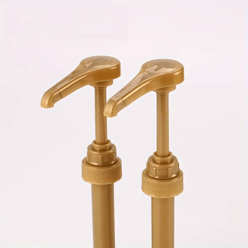 2pcs stainless steel coffee syrup pumps compatible with   bottles   cold hot drinks   dining accessory cream pump details 4