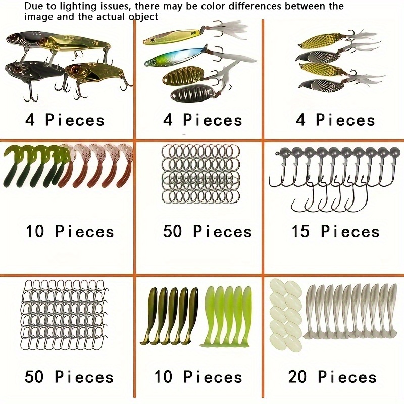 Fishing Lures Kit For Freshwater Saltwater Fishing Tackle - Temu Australia