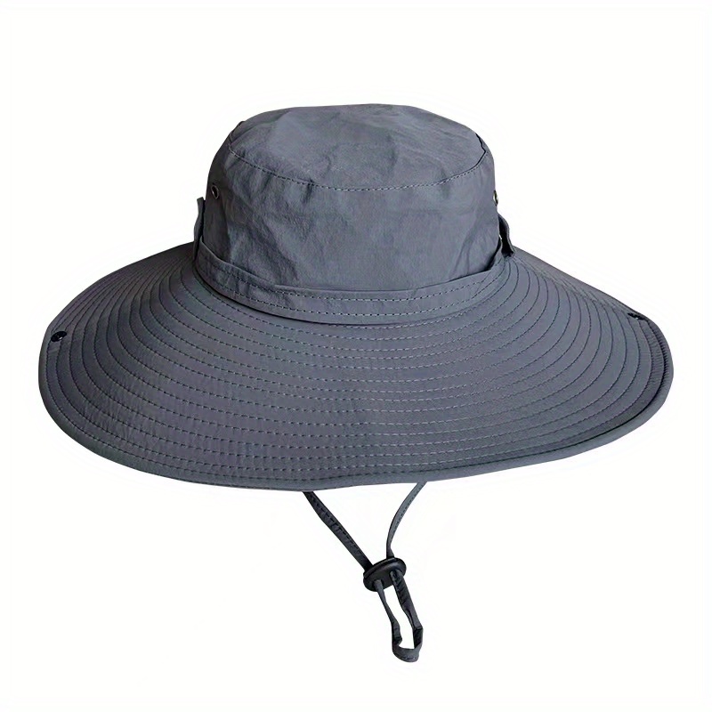 15cm Large Wide Brim Sun Hat Breathable Waterproof Bucket Hat Men B