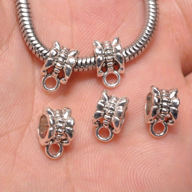 Silver Alloy Available Clasp Bail Beads Charms 56 Styles - Temu Canada