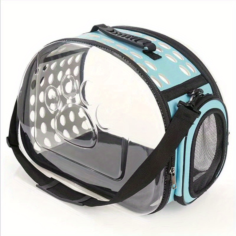 Travel In Style With This Soft & Transparent Pet Carrier - Perfect