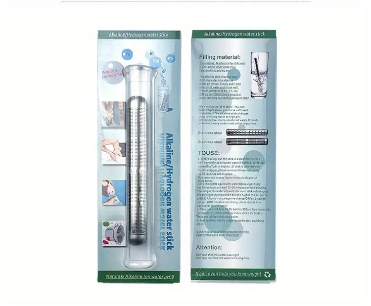 1pc portable alkaline hydrogen water stick with negative ion filter energy water stick magic water stick details 7