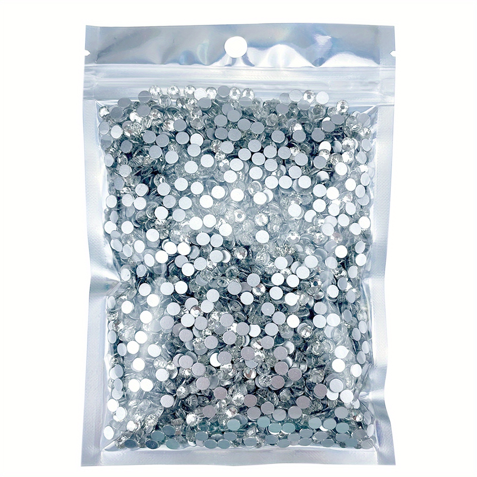 4320Pcs SS10 Flatback Rhinestones for Crafts Bulk Clear-Crystals White  Craft Gems Jewels Glass Diamonds Stone 3mm-Silver Gems for Nails Dance  Costumes