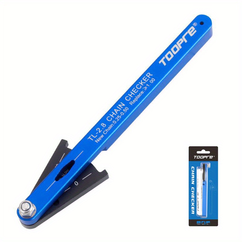Toopre Bicycle Chain Wear Indicator, Aluminum Alloy Lightweight Replacement Cycling Repair Tools, Durable Mtb Bike Checking Tool