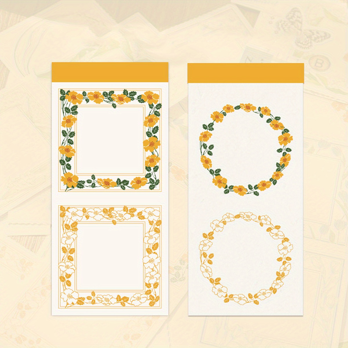 Retro Plant Tearable Journal Decorative Sticky Note Paper