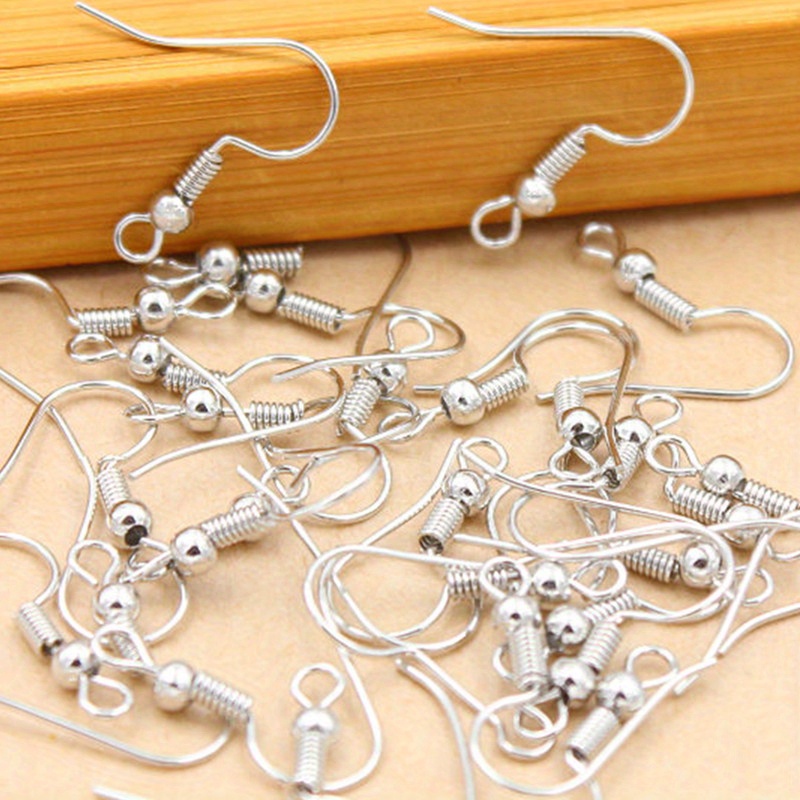 100Pcs Earring Hooks Jewelry Making Finding Supplies Earring Hook