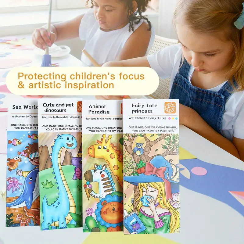 Portable Watercolor Painting Book Set Perfect Kids 3 5 Years - Temu