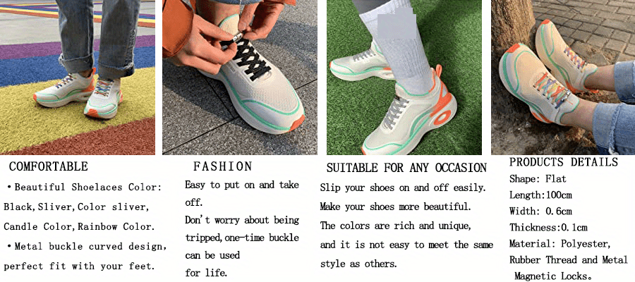 FootMatters Flat No Tie Elastic Stretch Shoe Laces – FootMatters Webstore
