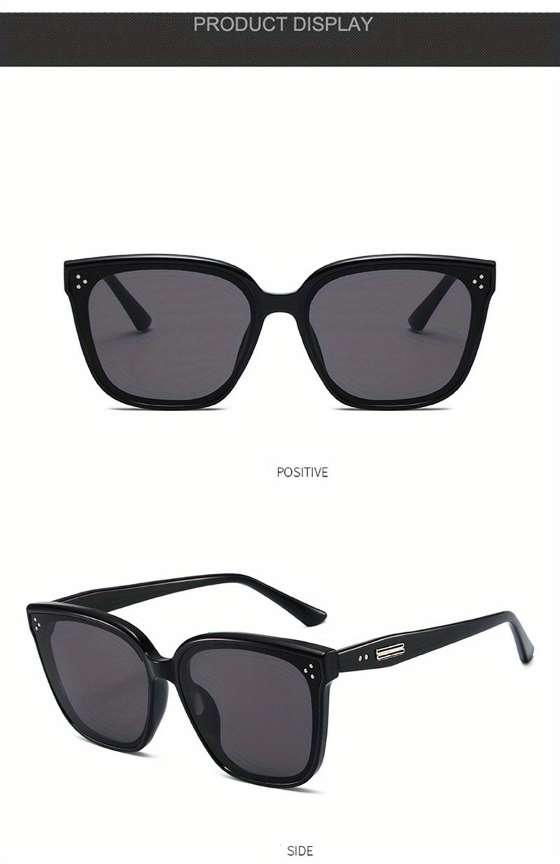 Men's New Fashionable Sunglasses with Wide Frame Legs and Stylish Square Frames Trendy Mixed Color Eyewear for Party,Temu