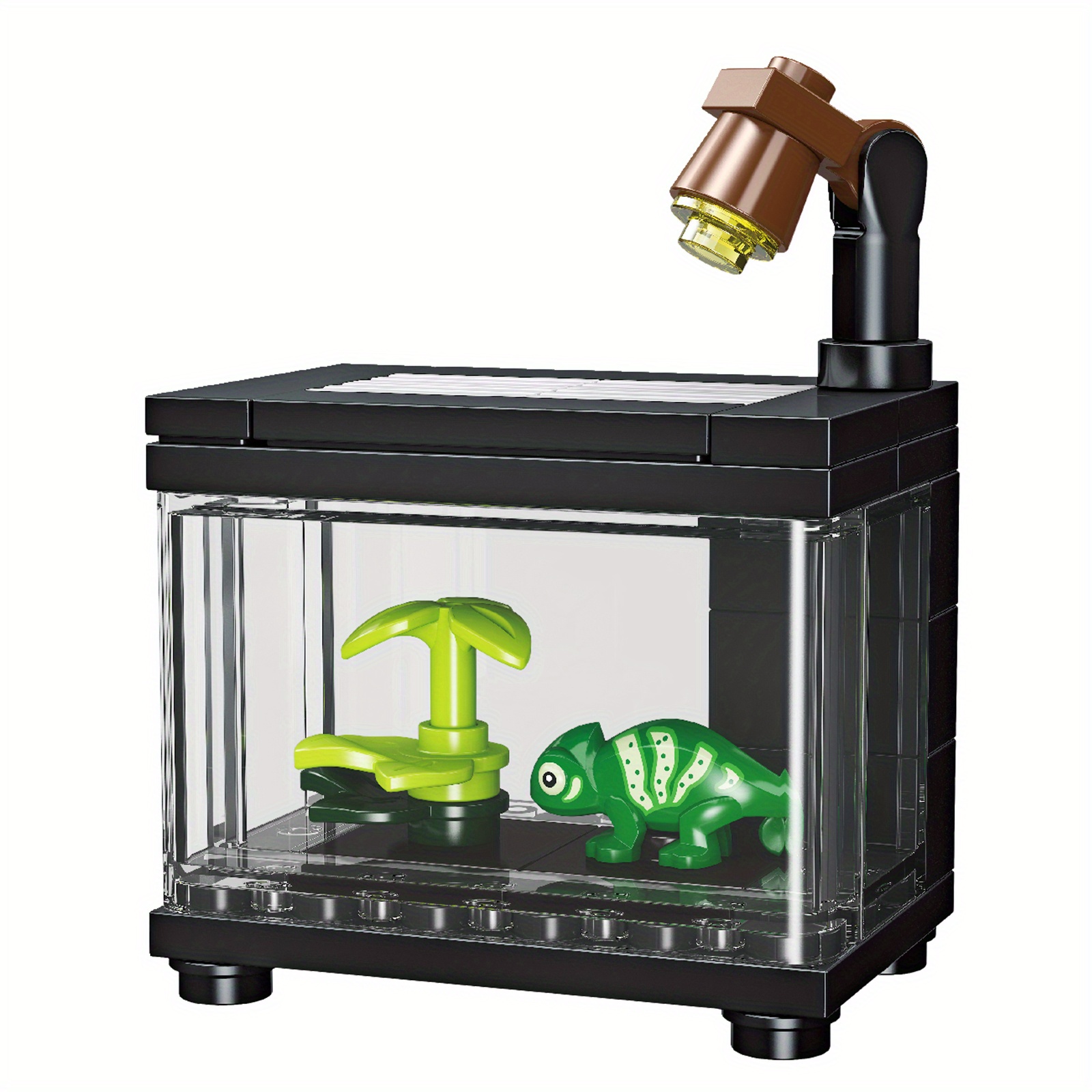 Fish Tank Building Block, Lighting Aquarium Building Sets for Adults and  Kids Including Ocean Jellyfish, Dolphin, Turtle, Crab, Animal Building Toys