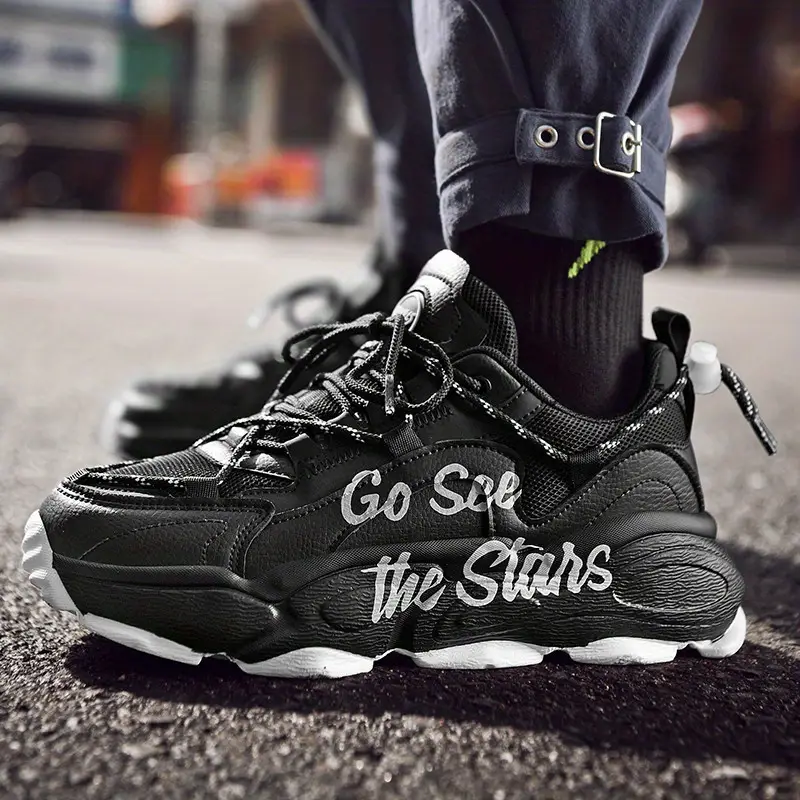 Men s Letter Print Cushioning Sport Shoes Breathable Non Slip Shock men-s-letter-print-cushioning-sport-shoes-breathable-non-slip-shock