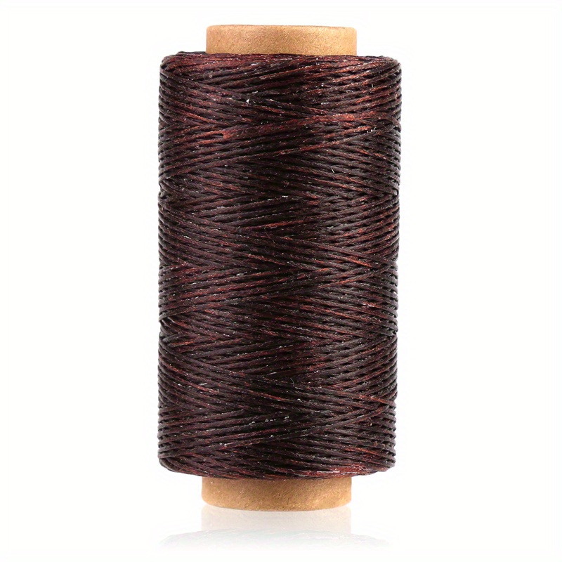Leather Sewing Waxed Thread,15 Colors 54Yards Per Spool Stitching Thread  for Leather Craft DIY,Bookbinding,Shoe Repairing,Leather Sewing