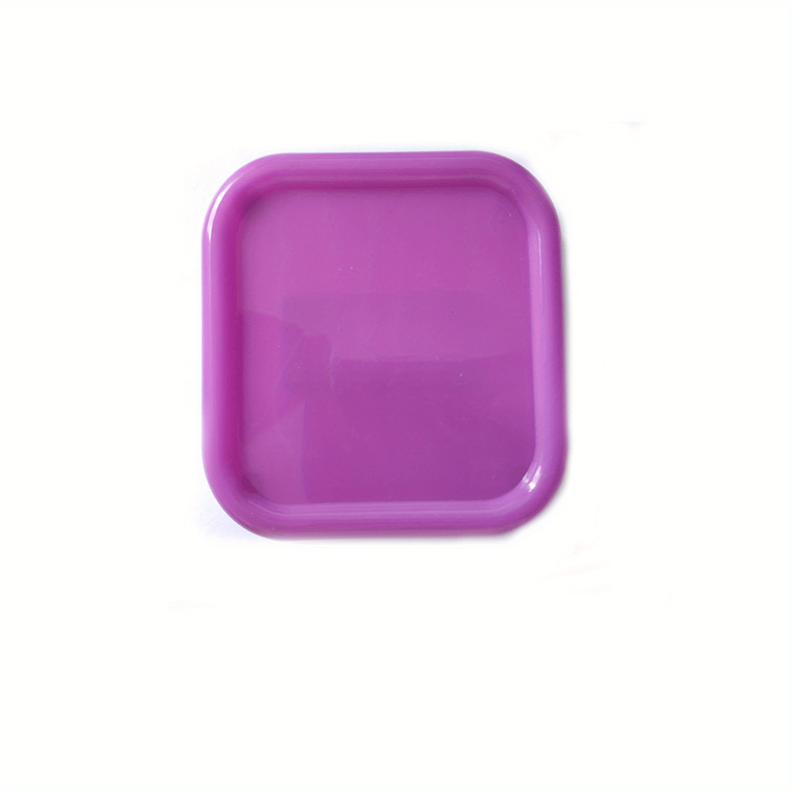 1pc Compact Square Shaped Purple Magnetic Needle Holder (Magnetic