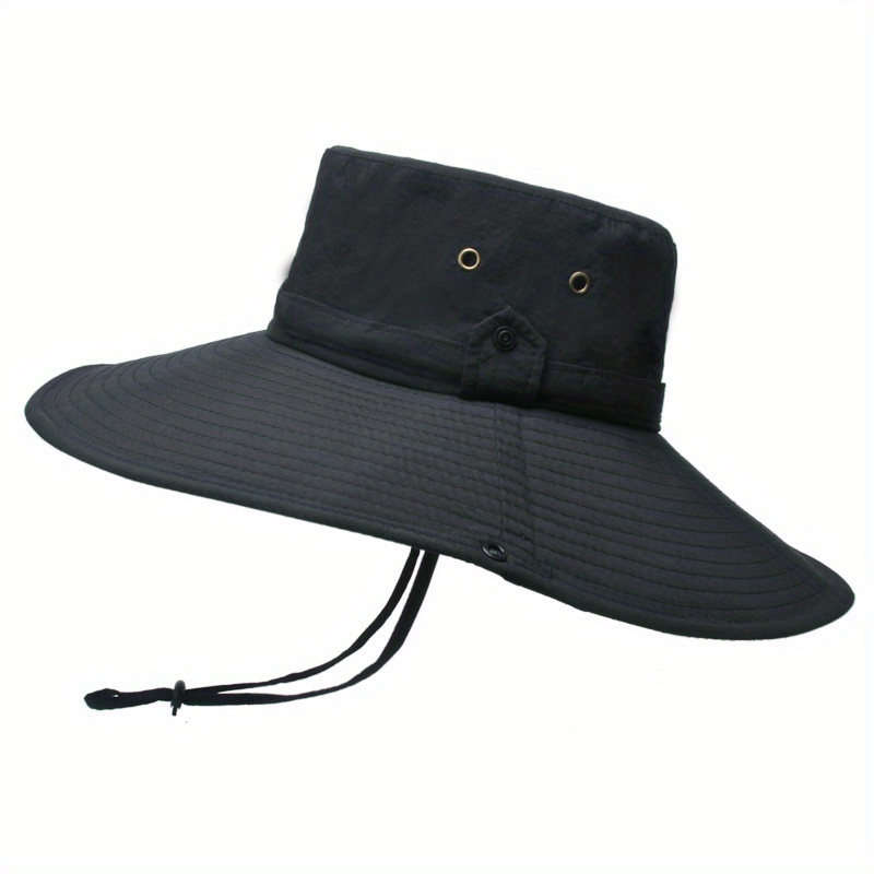 Multifunction Climbing Fishing Tourism Large Brim Fisherman Hat Summer Men  Bucket Hats Outdoor Sun Protection Cap Y0910