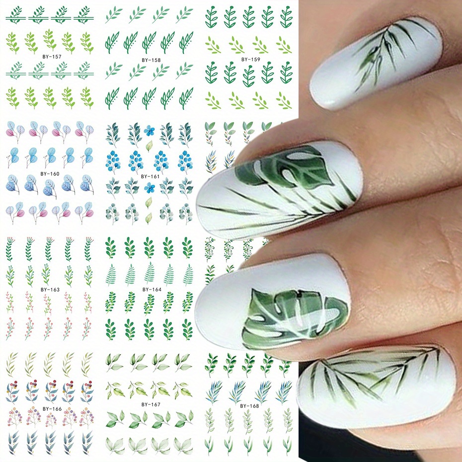 New 3D Colorful 26 Alphabets Number Alphabet Nails Stickers DIY