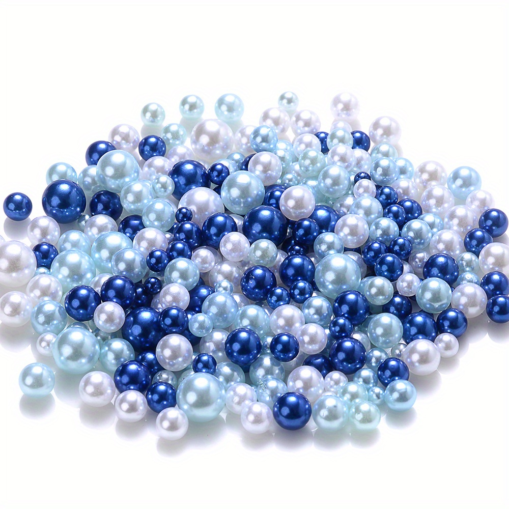 Multicolor Round No Hole Acrylic Imitation Pearl Beads Loose - Temu