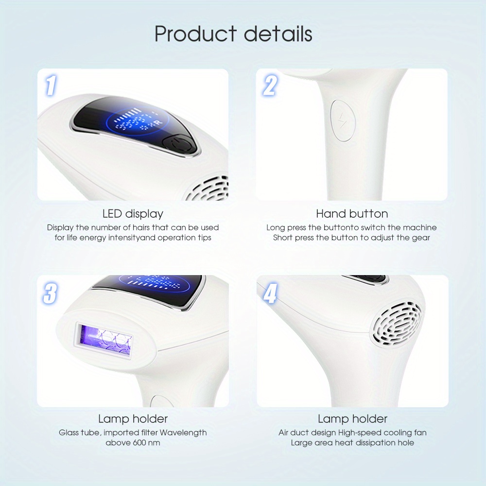 NEXPURE Laser Hair Removal for Women and Men Permanent IPL Hair Removal  at-Home 999,999 Flashes Painless Hair Remover on Armpits Back Legs Arms  Face