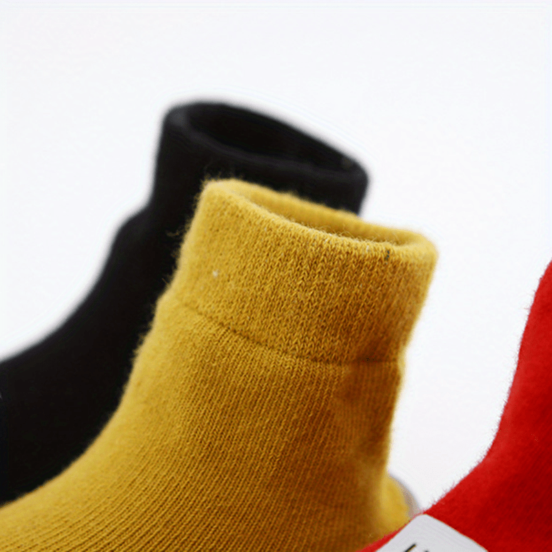 Learning Shoes Unisex Soft Sole Letter Floor Socks 's Home Slippers