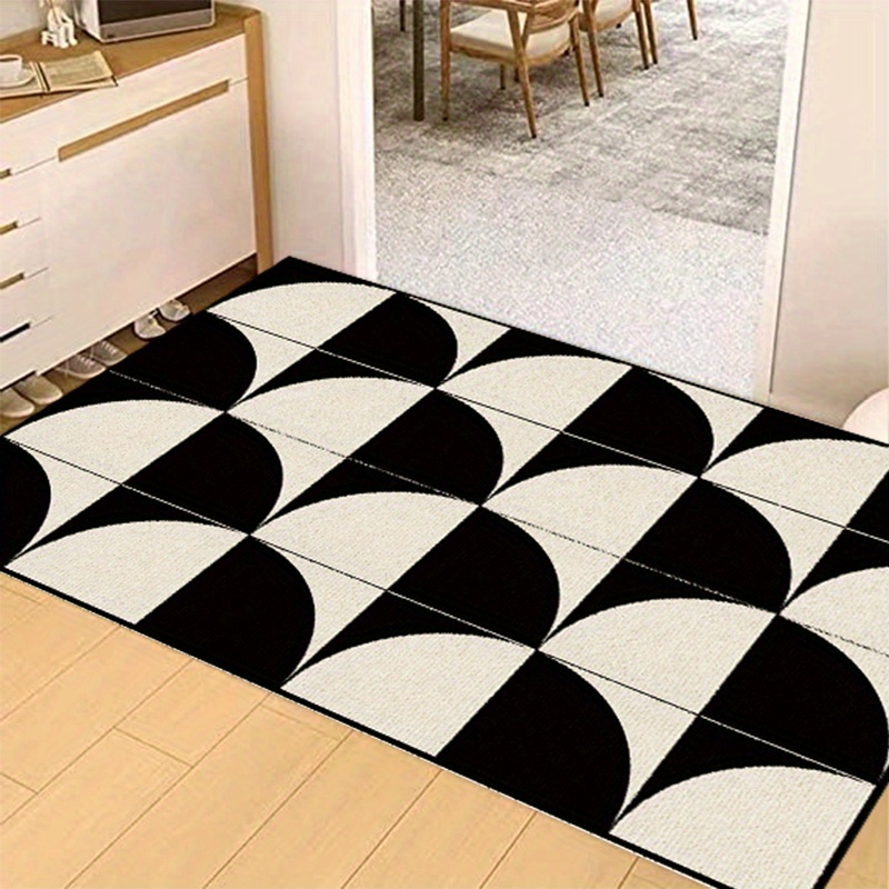 Durable Black Doormat Front Door Mat For Entrance Machine - Temu