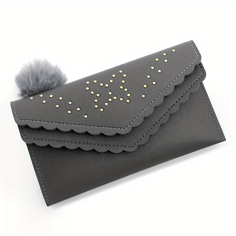 Women Clutch Bag PU Patent Leather Envelope Wallets Solid Color