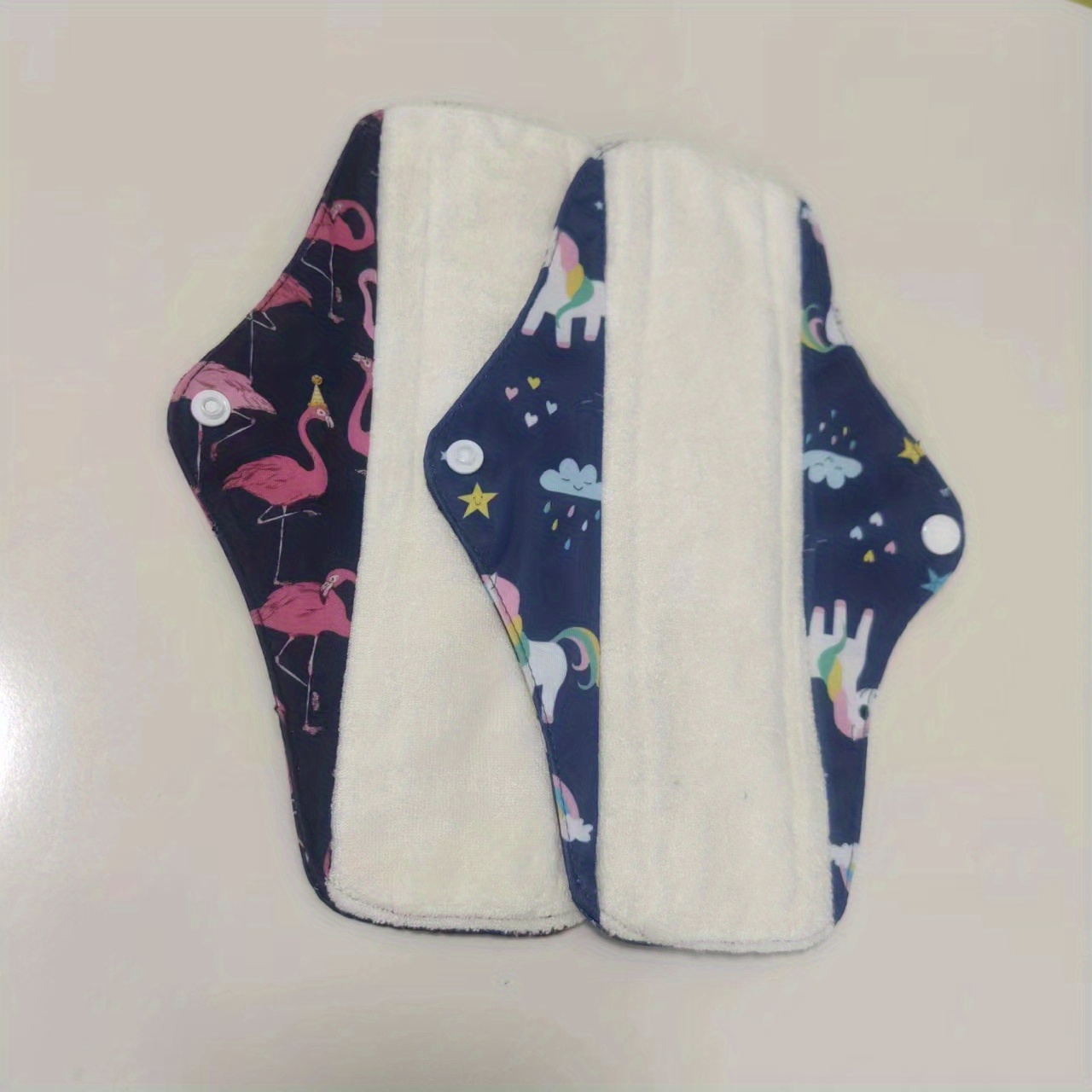 Buy Reusable Menstrual Pads (7 in 1, 25.4cm 4 Layers), Bamboo Cloth Pads  for Heavy Flow with Wet Bag, Large Sanitary Pads Set with Wings for Women,  Washable Overnight Cloth Panty Liners