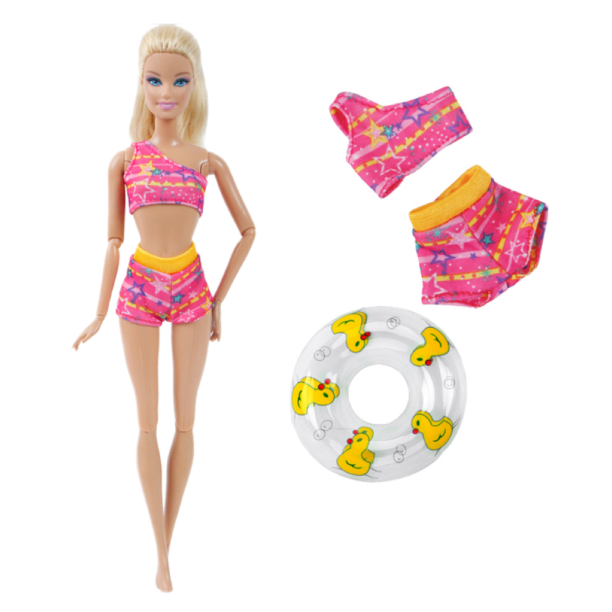 Cute Doll Swimwear Survival Ring Swim Ring Bathing Suit, Bikini Buoy ...