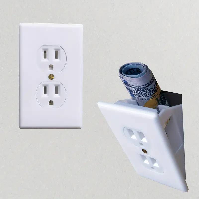 Electrical Outlet Hidden Wall Safe Hiding Valuables - Temu