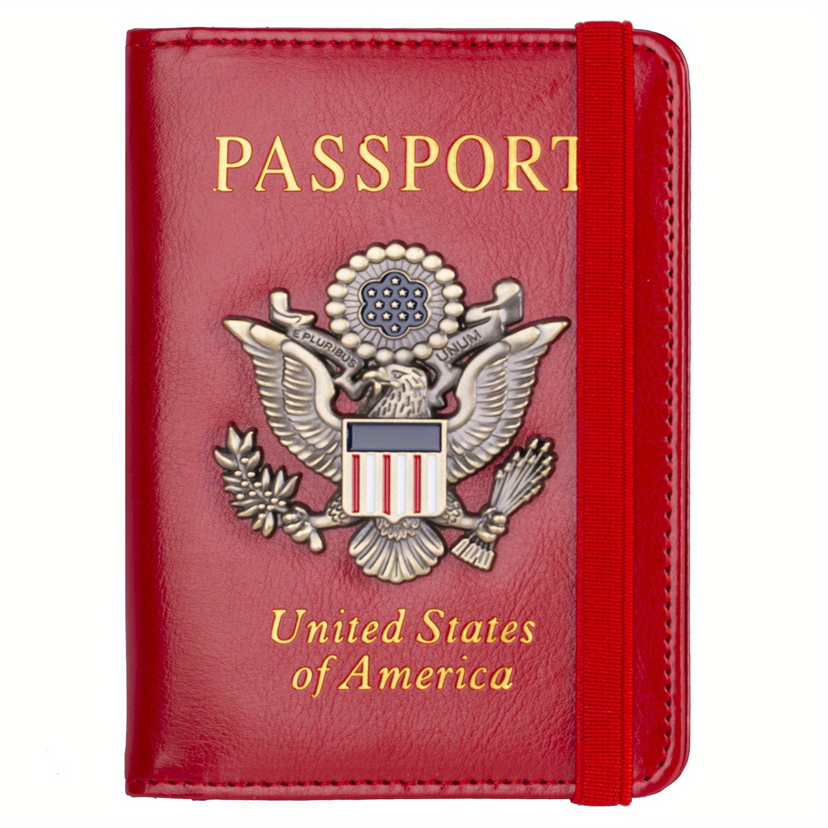  3D Genuine Leather Travel Passport Cover, Passport