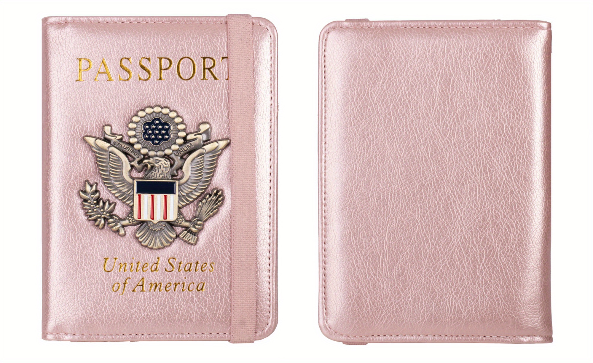 Metallic Pink Passport Holder